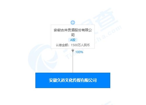 古井貢酒成立文化傳媒公司,經(jīng)營范圍含廣播電視節(jié)目制作等